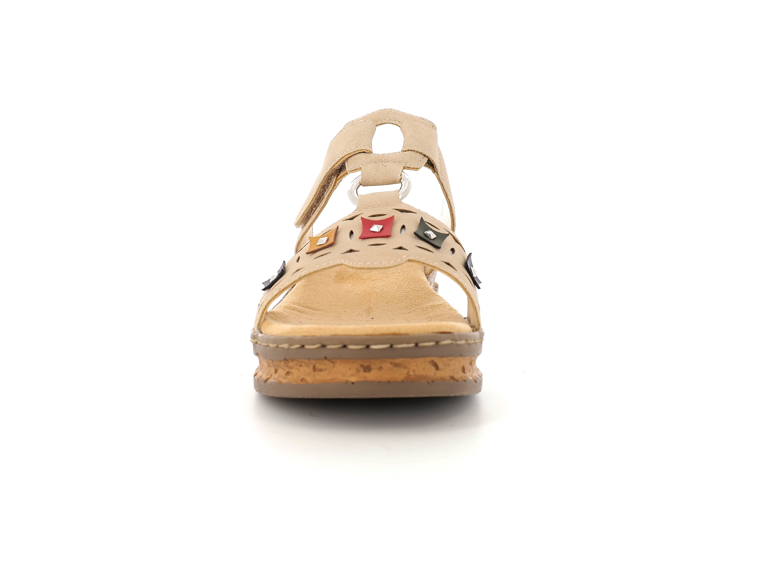 Rieker-62924 Synthétique Beige