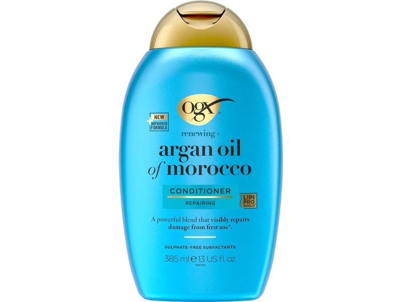 OGX Haarspülung Argan Oil of Morocco 385 ml Regenerierender Conditioner mit Arganöl für trockenes, geschädigtes Haar
