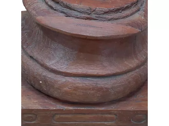 Chandelier en bois marron 26x26x23h