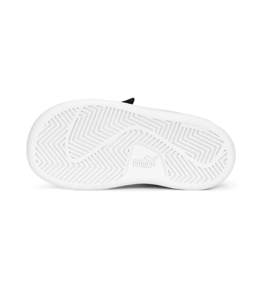 Tênis Puma Inf Smash 3.0 V de couro preto