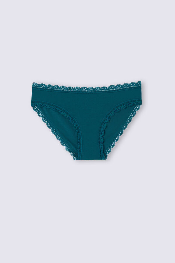 Calcinhas de algodão e renda