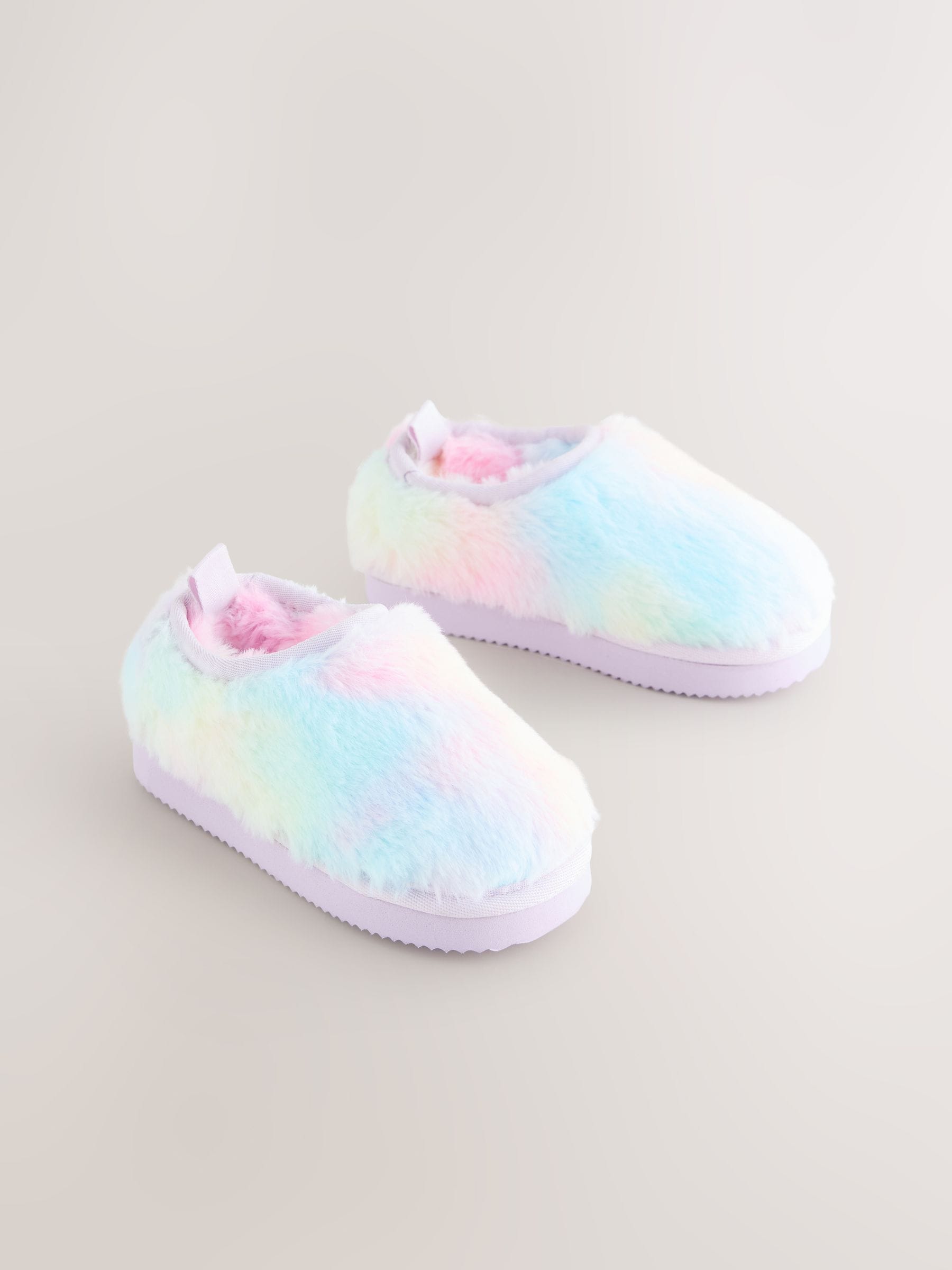 Regenboogprint - Shoot pantoffels