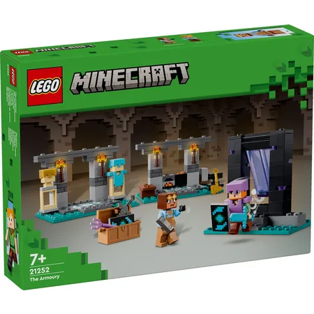 LEGO® Minecraft™ 21252 Die Waffenkammer, Set mit Spielzeug-Waffen und Figur