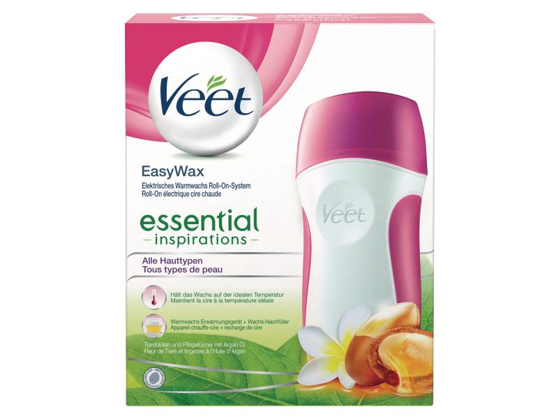Veet Haarentfernungs-Wachs Easy Wax Roll-On 50 ml Warmwachs Roll-On-System