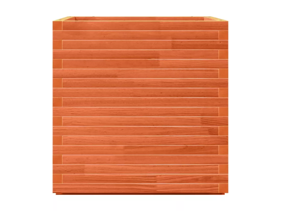 Jardinière bac lit surélevé bois marron 70 x 70 x 72 cm 02_0038496