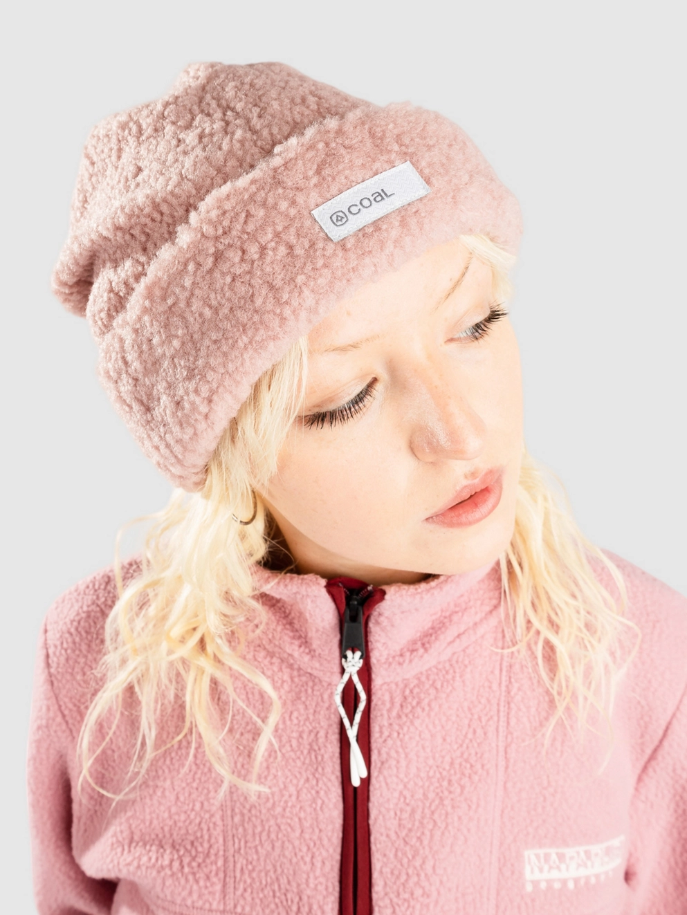 Coal Aurora Beanie dusty rose
