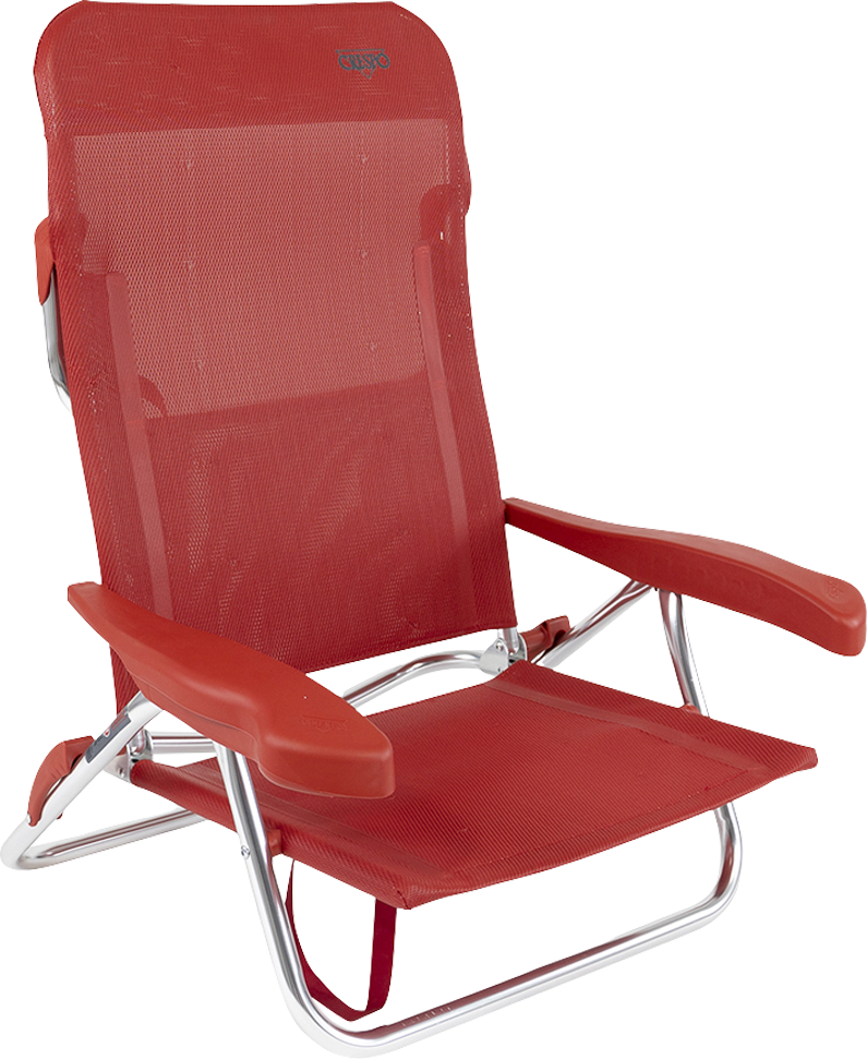 Crespo AL/221-M Beach Chair Strandstuhl rot