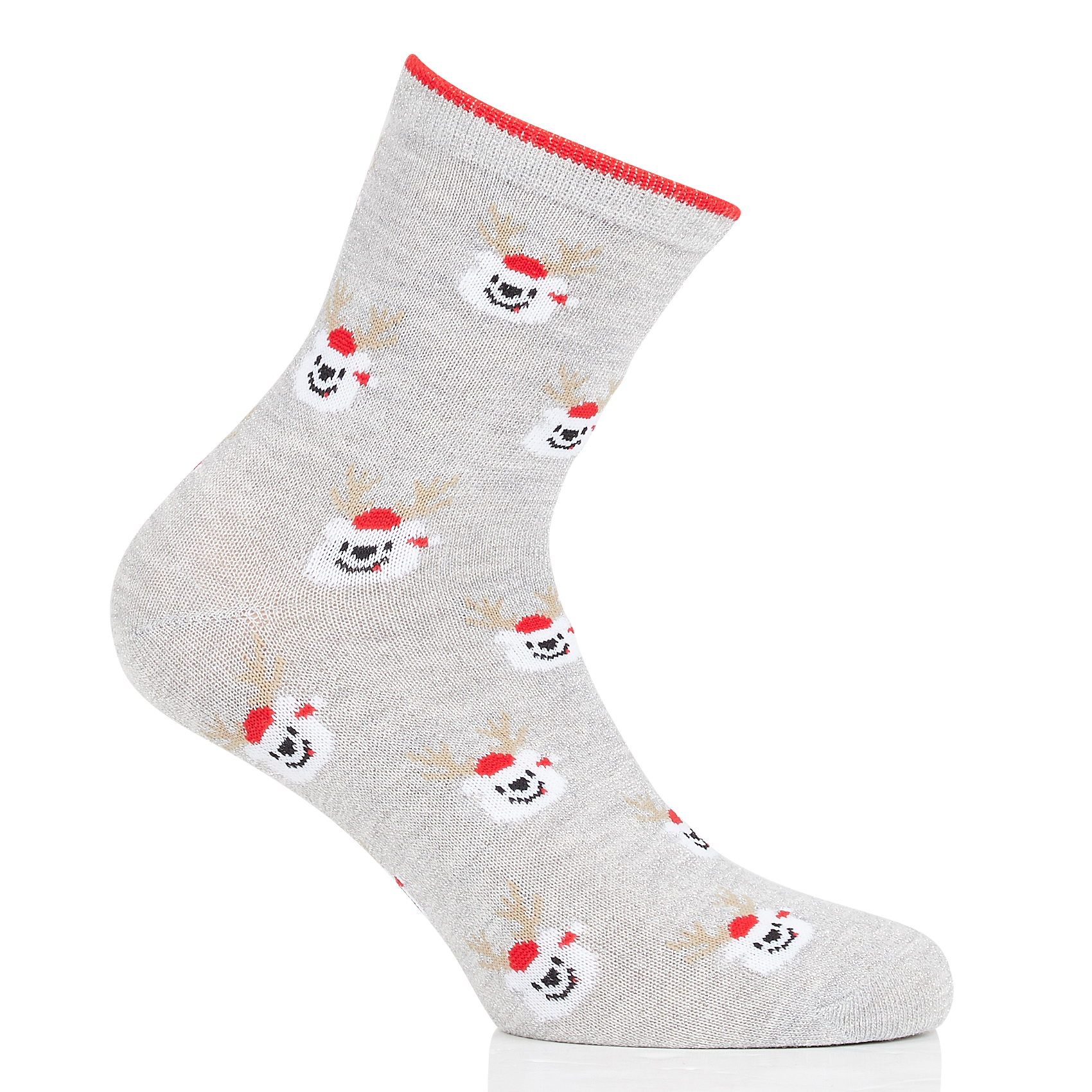 Lot de 4 chaussettes à imprimé| Gris