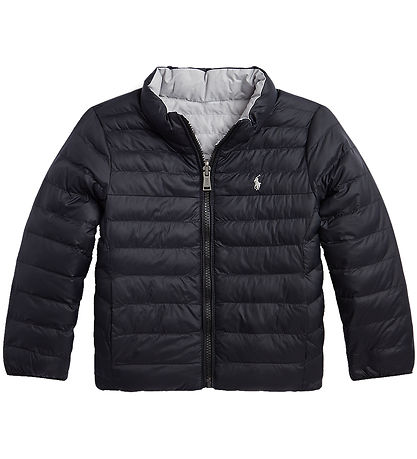 Polo Ralph Lauren Steppjacke - Umkehrbar - Schwarz/Grau