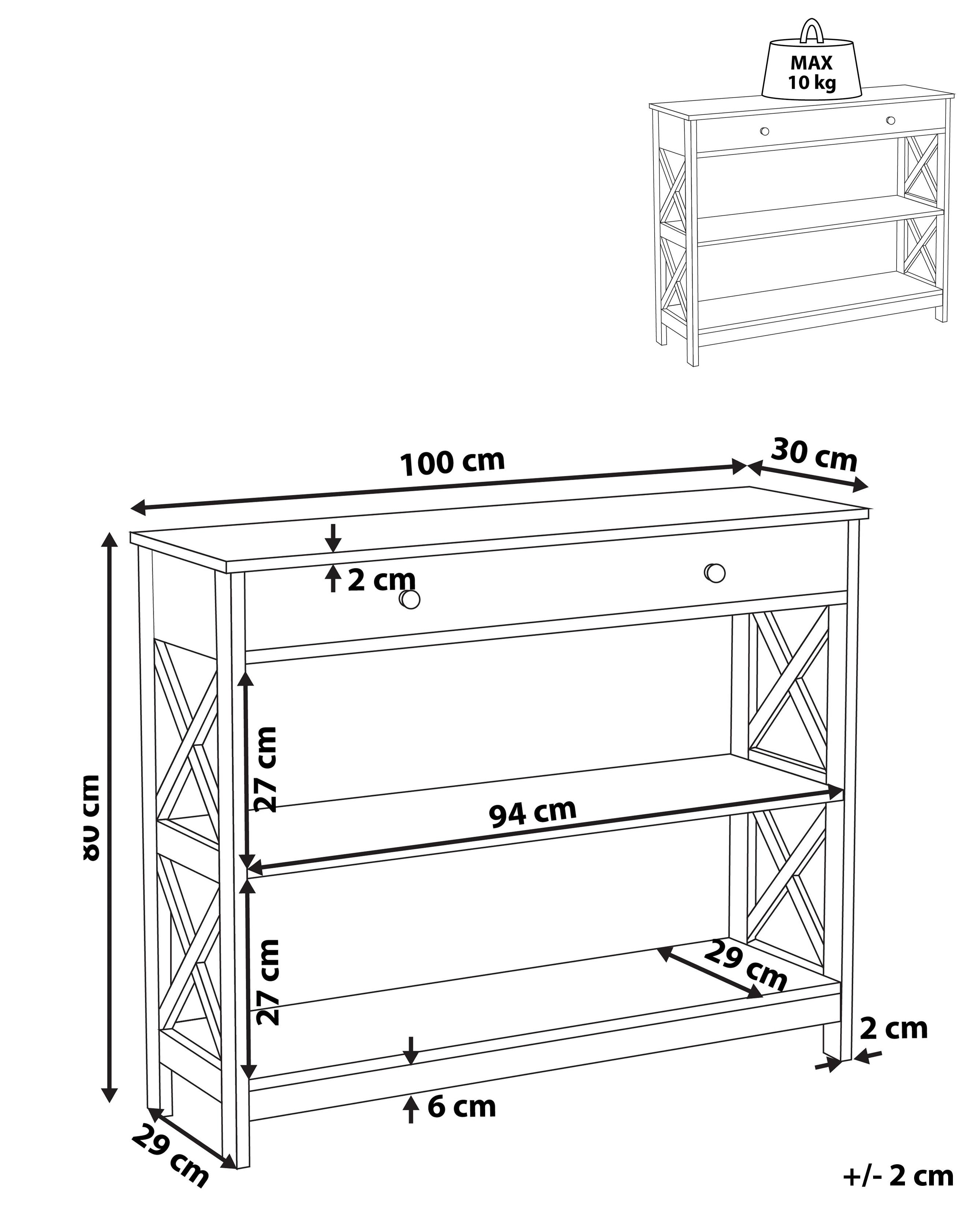Sidetable MONTGOMERY Zwart