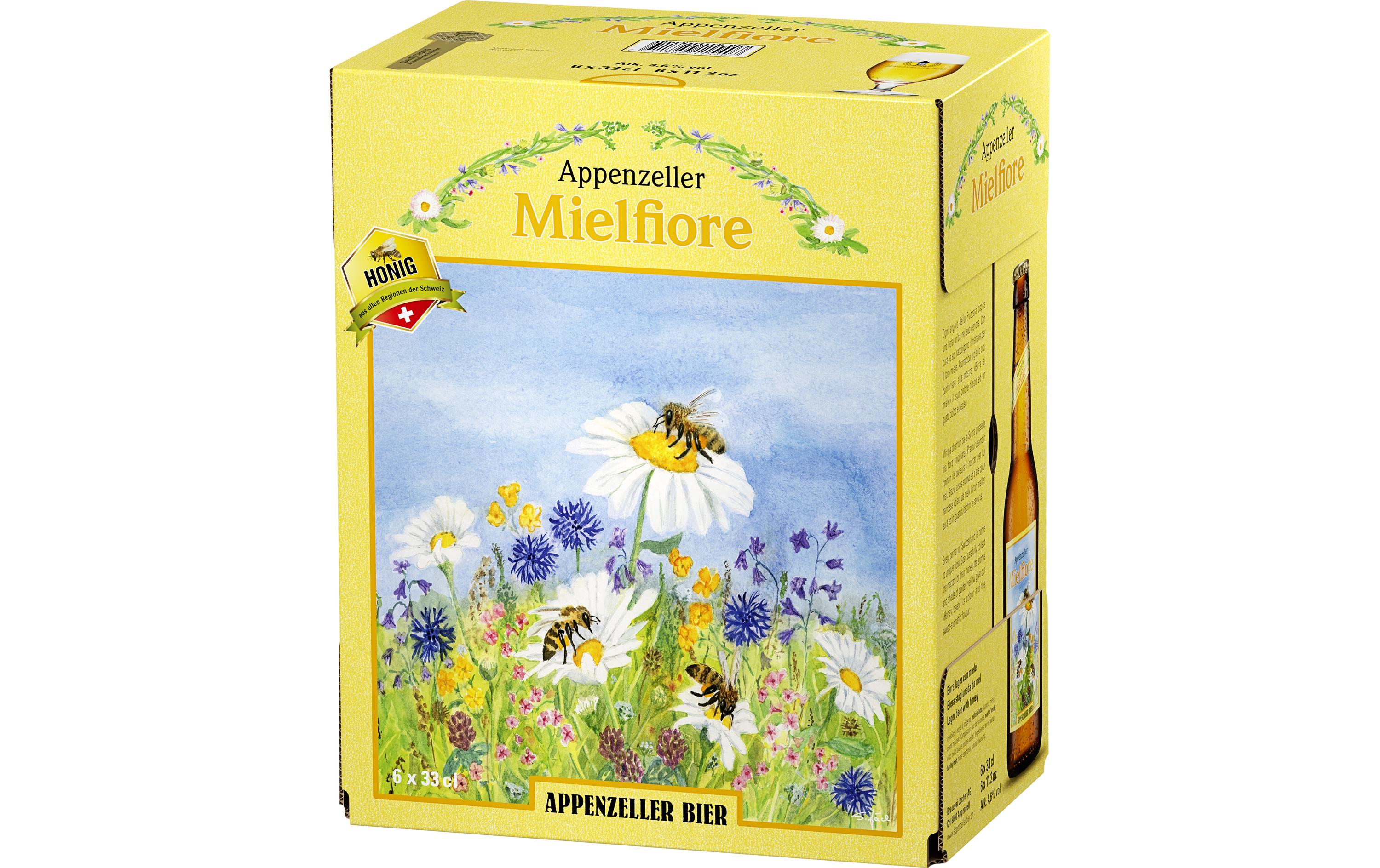 Bier Mielfiore 6 x 0.33 lLagerbier mit Honig