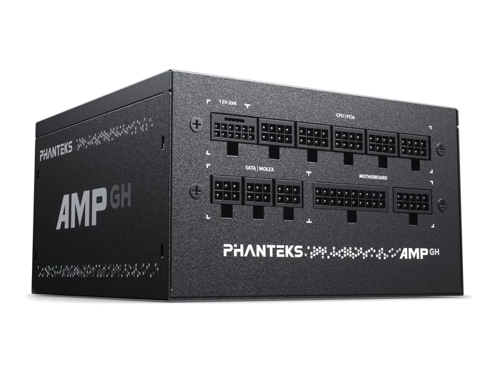 PHANTEKS AMP GH 850W 80 PLUS Gold-strømforsyning, PCIe 5.1, ATX 3.1 - 850 Watt, sort