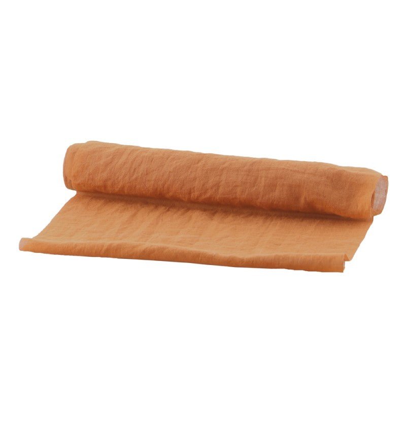 Oranje Tafelloper Chiffon 3m