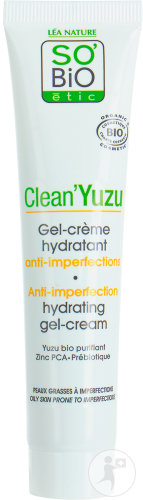 So'Bio Étic Clean'Yuzu Gel-Crème Hydratant Anti-Imperfections Peaux Grasses À Imperfections Bio 40ml