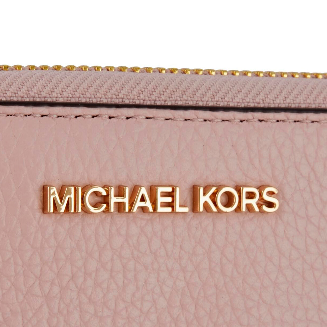 Michael Kors Portefeuille/Etui téléphone en Cuir Jet Set Travel rose clair - 18x10 cm