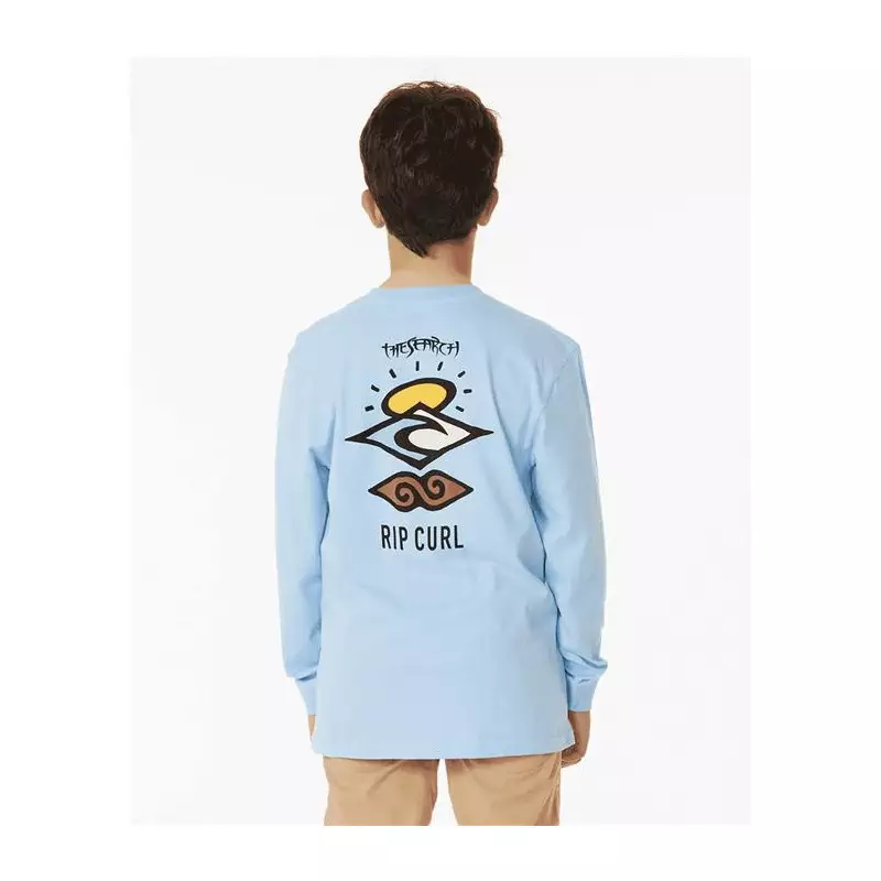 Teeshirt junior RIPCURL Search Icon L/S Tee -Boy Cool Blue