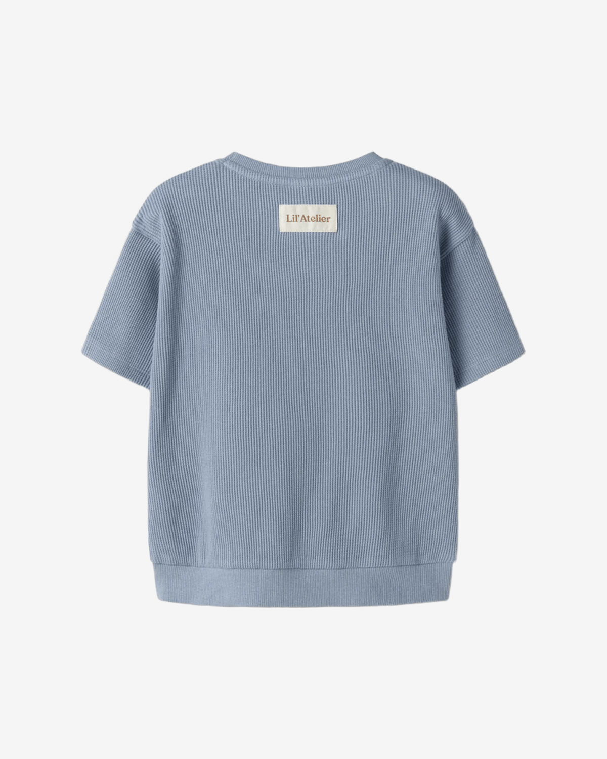 Topp Barn – Vaffelstruktur i Øko Bomull | NMMHARUN SS LOOSE SWEAT LIL