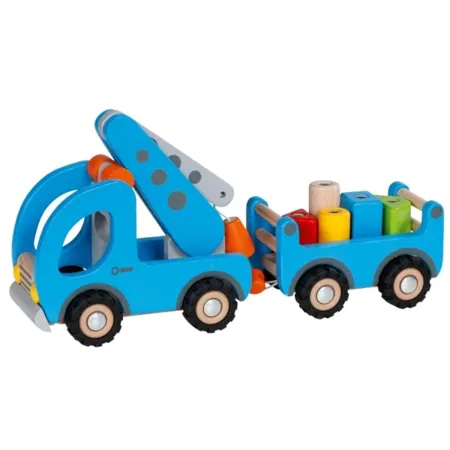 goki Kranwagen mit Anhänger mit Magneten