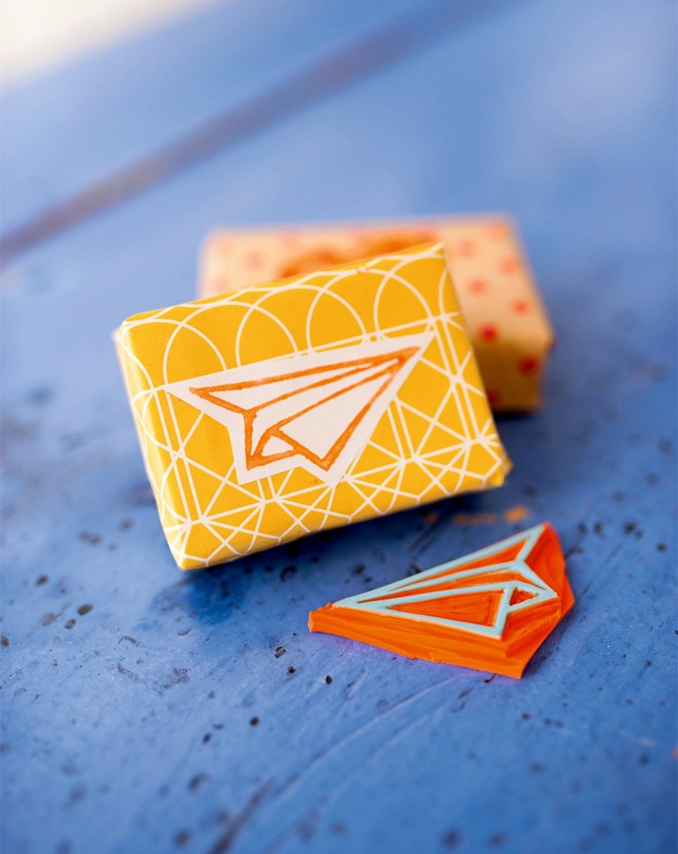 Bastel-Set 100% SELBST GEMACHT - STEMPEL SCHNITZEN
