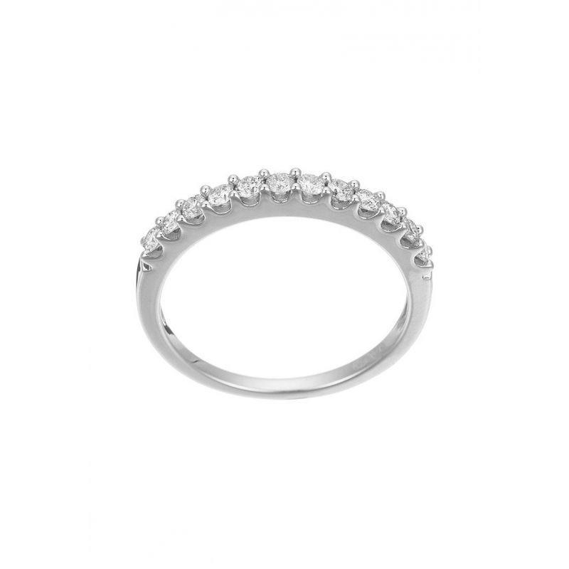Bague Alliance Or blanc et Diamants