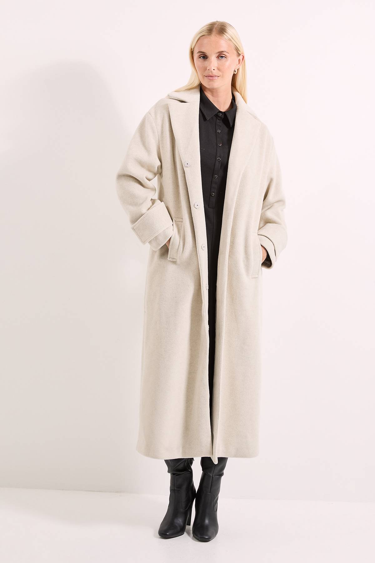 Wallis Manteau Maxi 2 en 1 avec Écharpe Principles by Wallis
