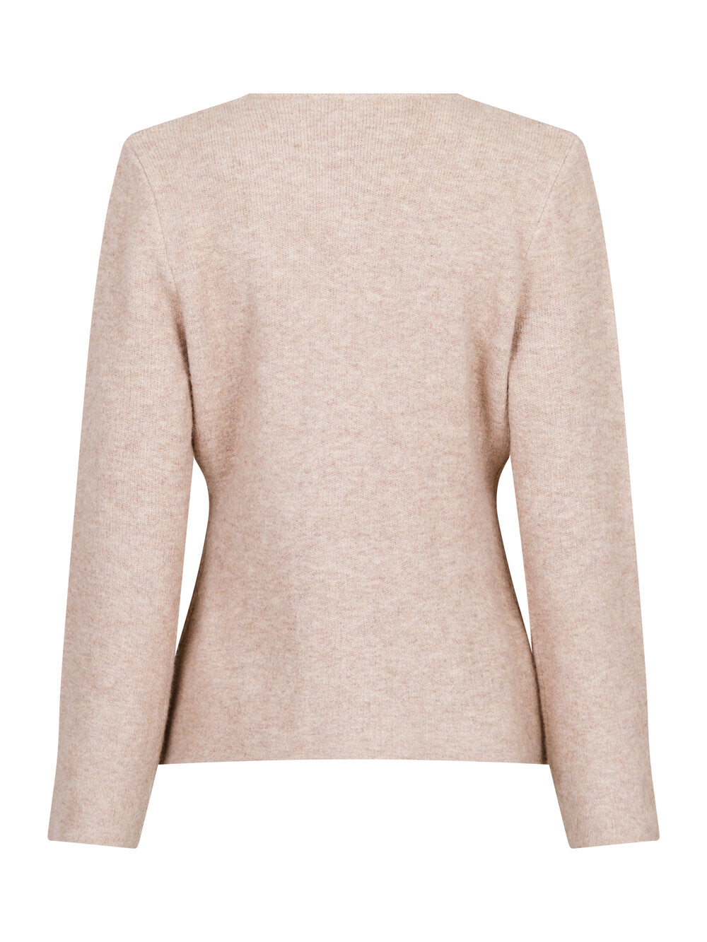 Neo Noir  Marie Louise strikket Cardigan - Sand Melange