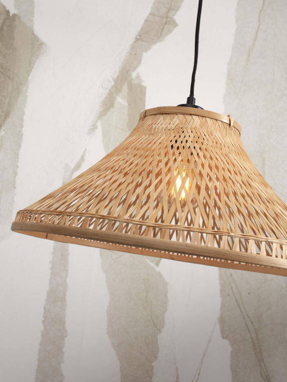 Good&Mojo Tahiti hanglamp Ø45 zwart/naturel
