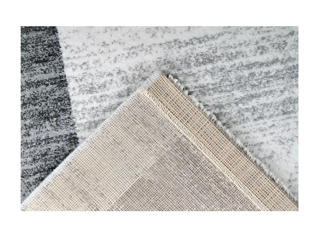 Tapis 170x120cm, design F105G coloris argent - Confort et élégance pour votre intérieur