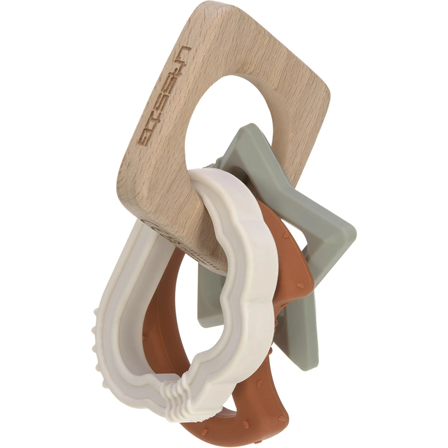 LÄSSIG Teether WoodSilicone Little Universe