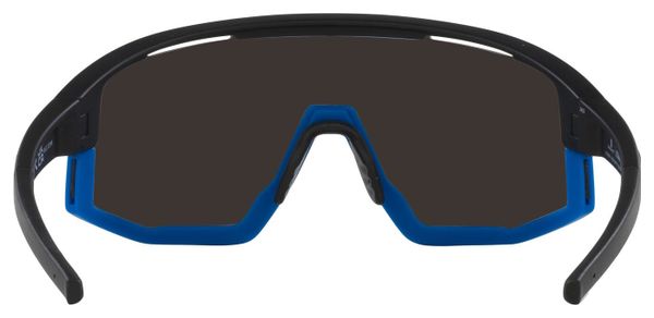 Lunettes Bliz Fusion Noir Mat/Bleu - Ecran Miroir Bleu