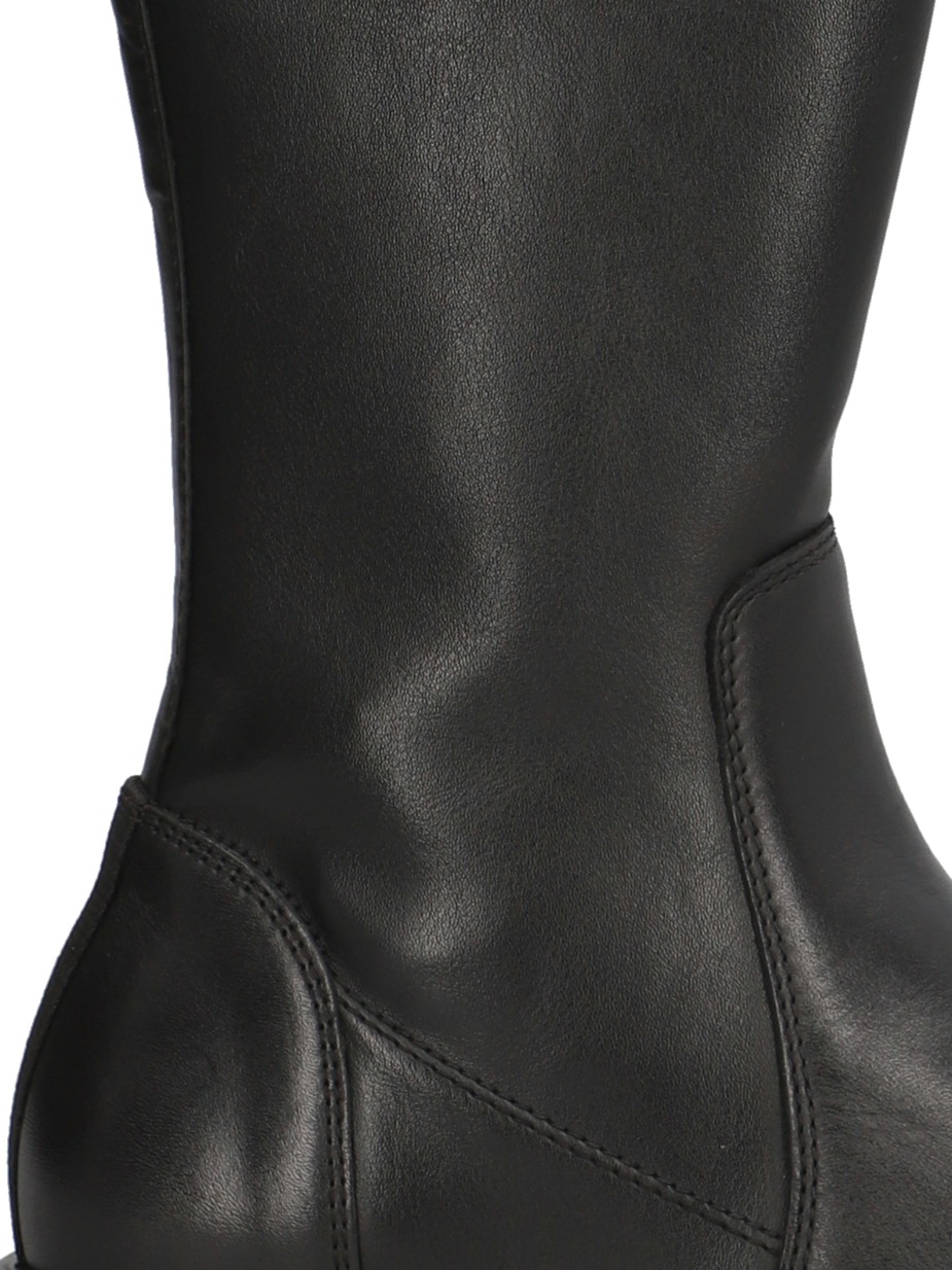 Lederkombination Boot