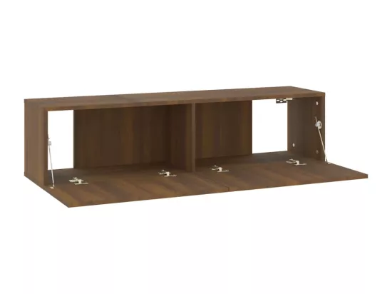 Armoire murale TV Chêne marron 120x30x30 cm Bois d'ingénierie
