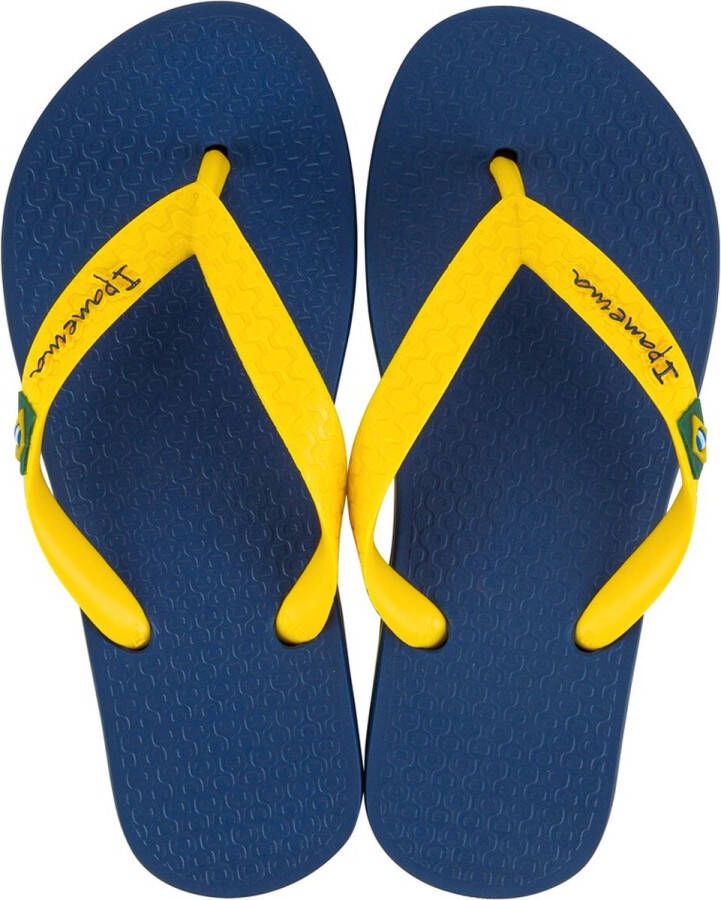 Ipanema Classic Brasil teenslippers geel blauw Rubber 25-26