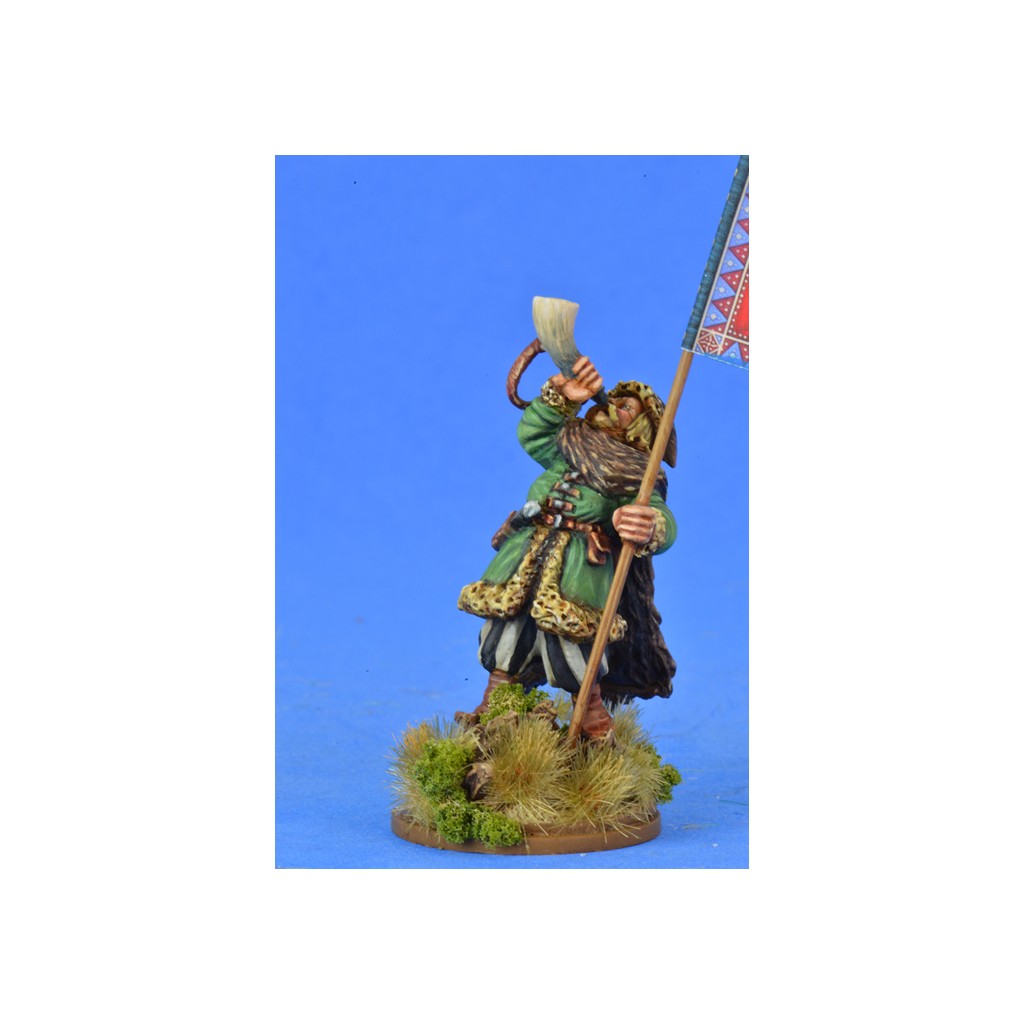 Bannière de guerre Russe et Porteur