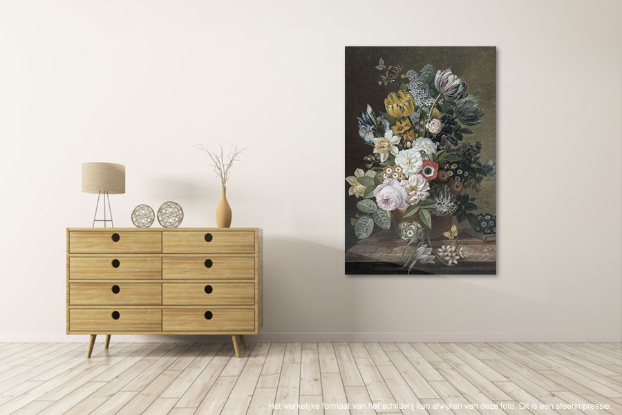 Bloemstillevens Rijksmuseum - Canvas schilderijen 5 - 100 x 150 cm