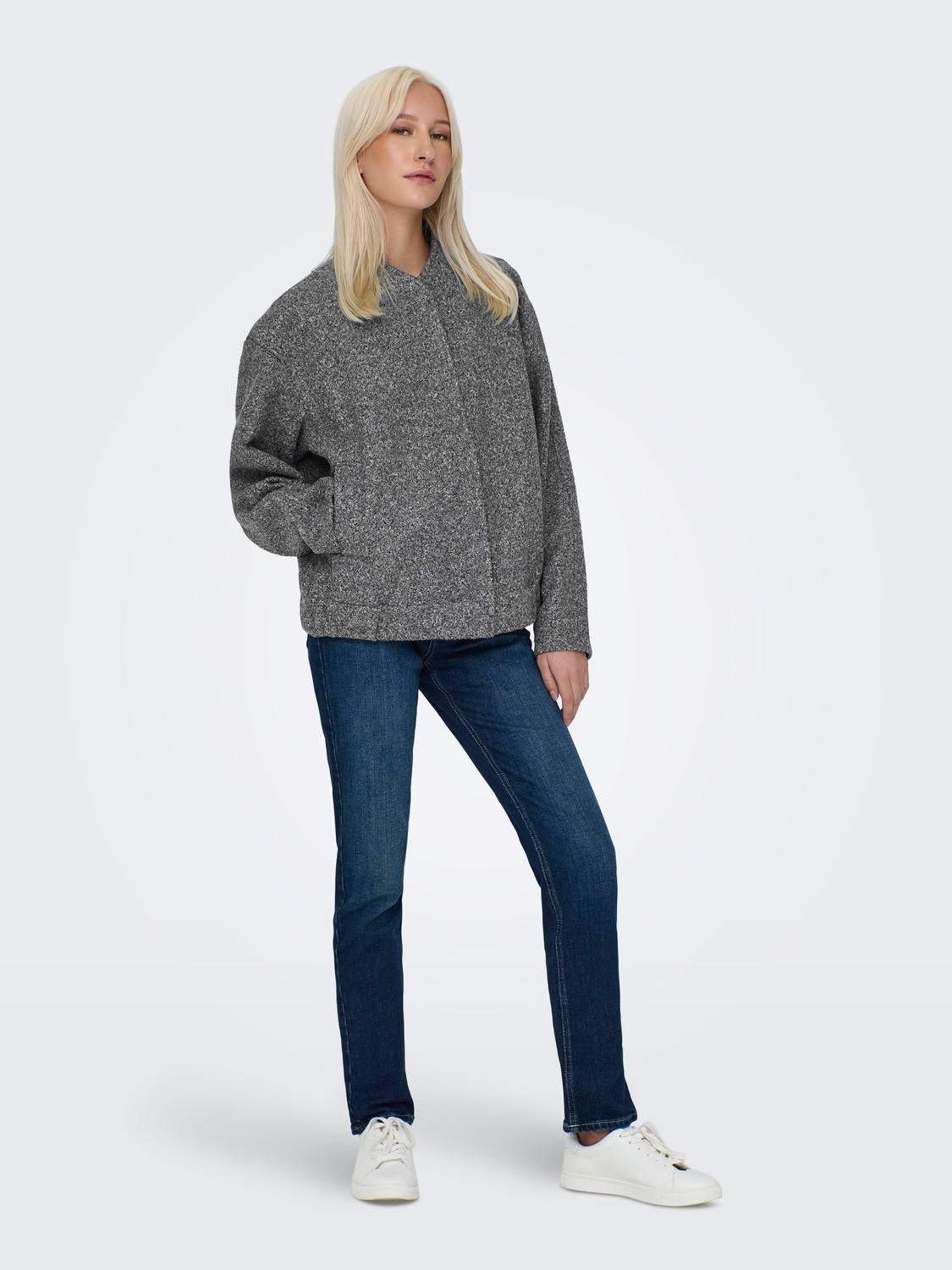ONLGA Blousonjacke Dark Grey Melange