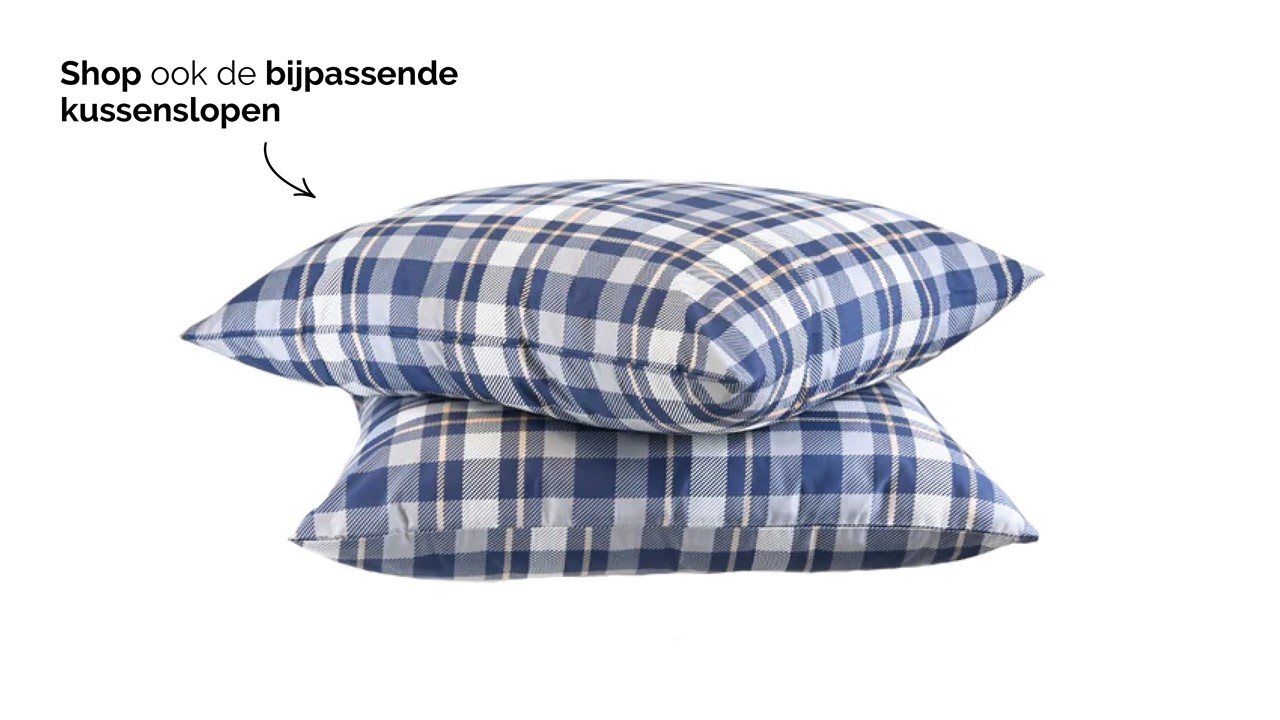 HappyBed Tartan - dekbed zonder overtrek