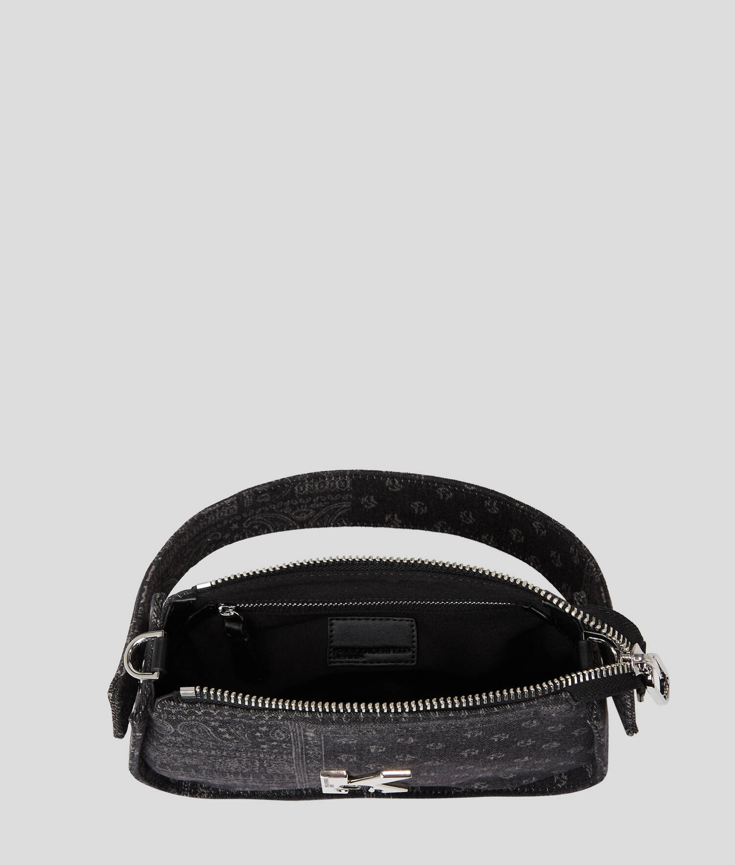 SAC BANDOULIÈRE EN DENIM EN FORME DE LUNETTES DE SOLEIL AVEC ANSE SUPÉRIEURE KLJ