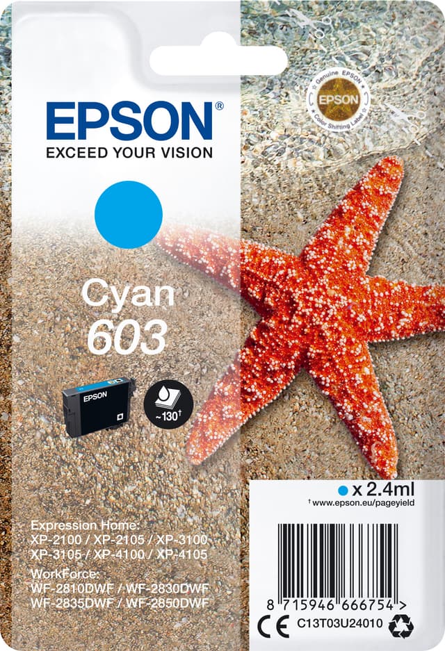 Epson 603 cyan blækpatron