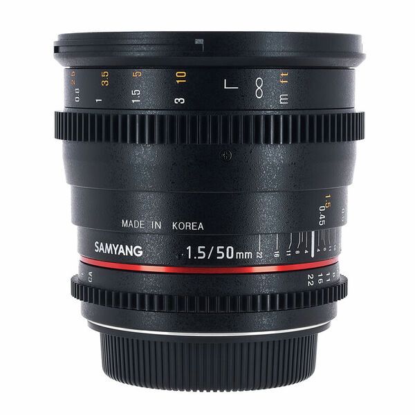 Samyang MF 50mm T1,5 Video DSLR II EF