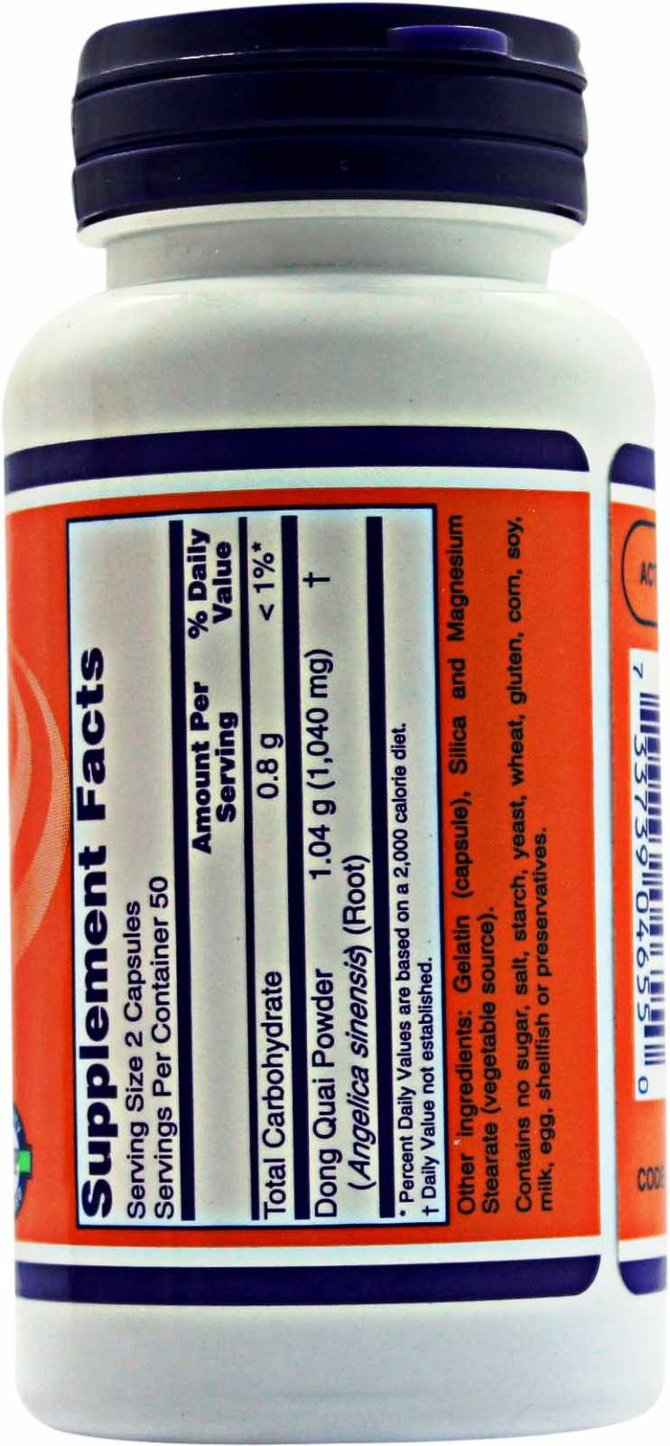 NOW Foods Dong Quai 100 cápsulas blandas