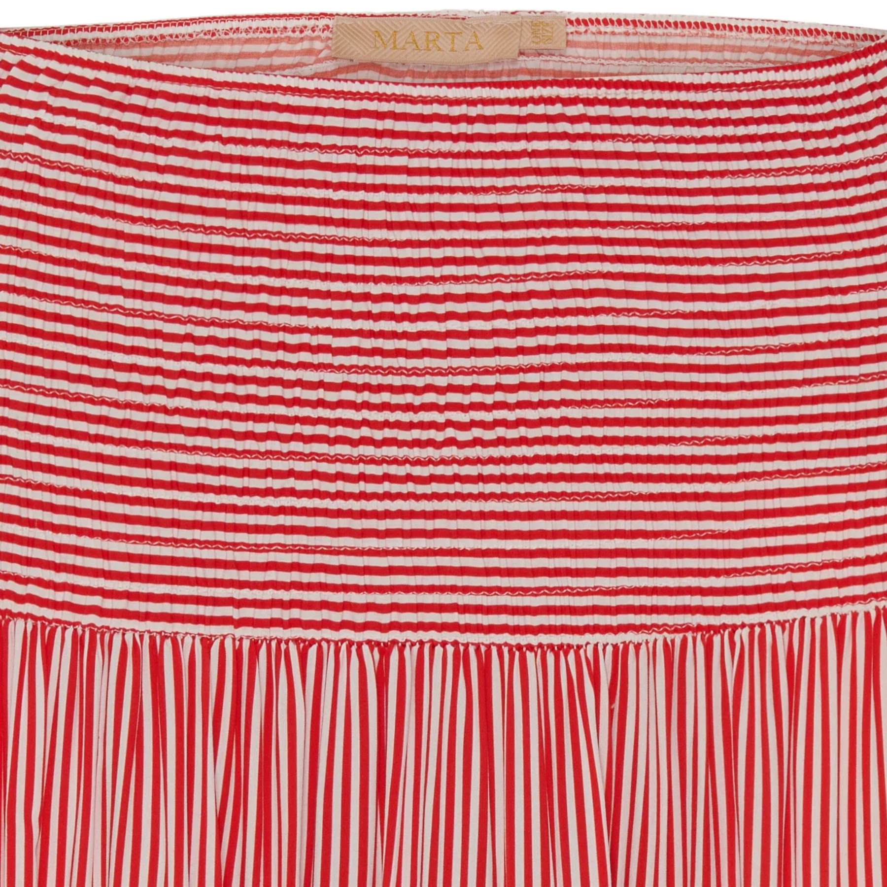 Marta Du Chateau Mdcprincess Skirt print red stripe