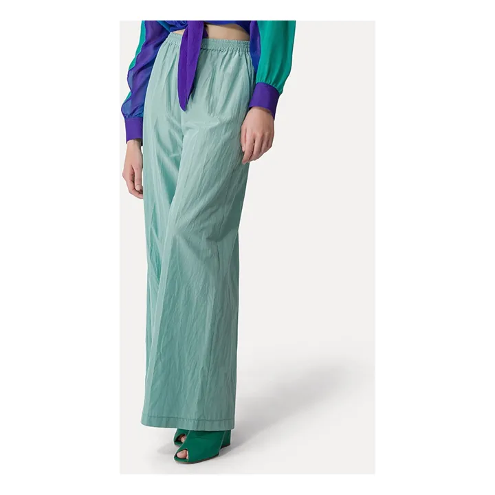 Forte Forte Pantalon Palazzo Taffetas | Aqua