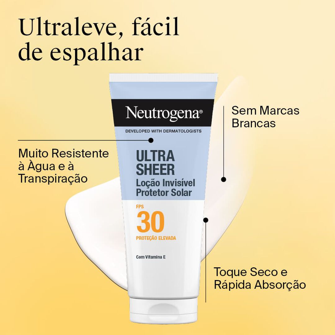 NEUTROGENA  Ultra Sheer Loção Invisível Hidratante SPF30 - 200ml