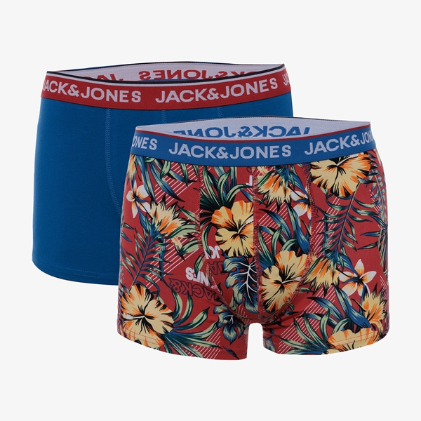 Jack & Jones boxershorts 2-pack blauw/rood