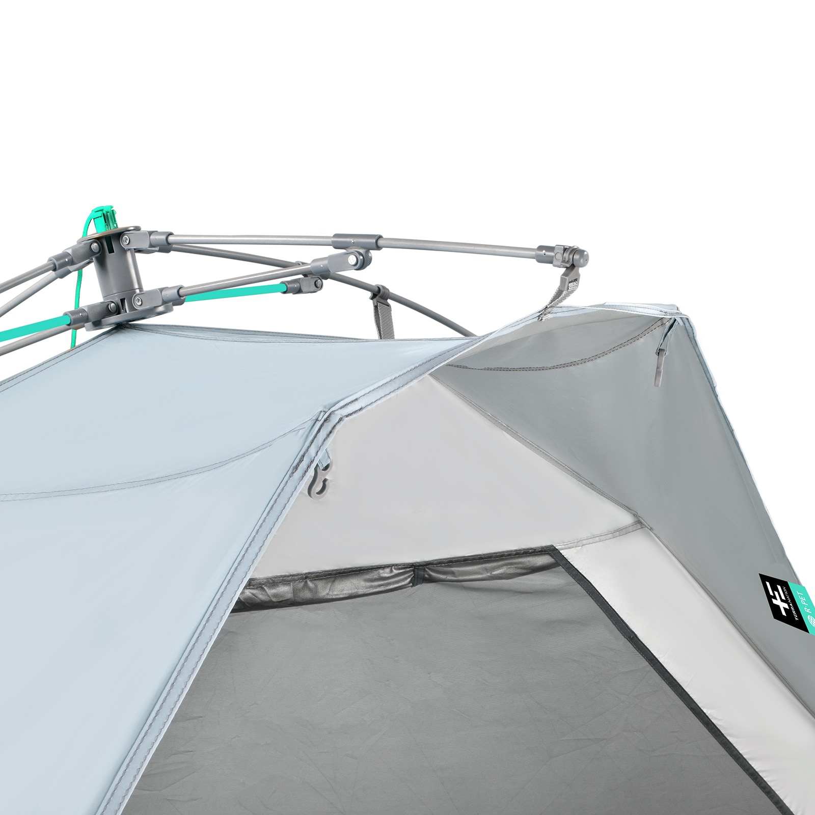 TERRA NATION Strandmuschel Hare Kohu rPET Automatik Sekunden Strand Zelt UPF50+ Farbe: sand