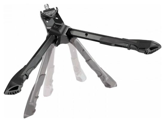 BEQUILLE VELO DOUBLE CENTRALE URSUS JUMBO 28 -700 PLIABLE ALU NOIR (300mm) - SUPPORTE POIDS 100KGS (LIVRE SUR CARTE)