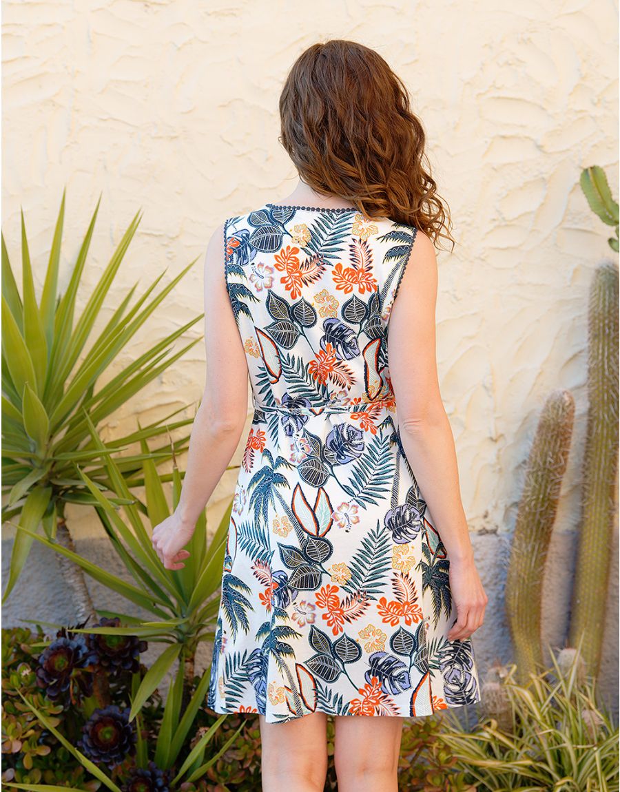 Robe imprimée 100% coton
