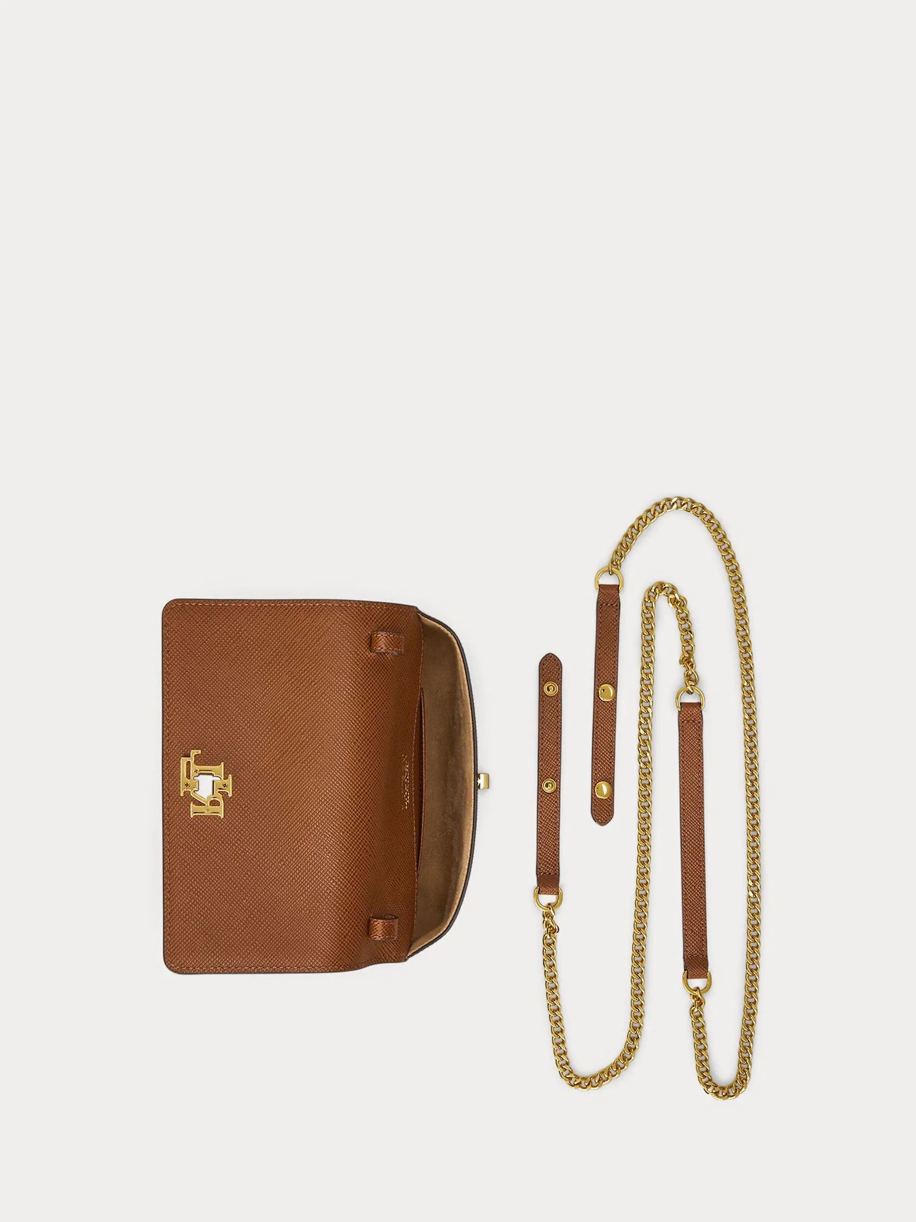 Lauren Tan - Lauren Ralph Lauren Turn-Lock Tech Case Textured Cross-Body Bag