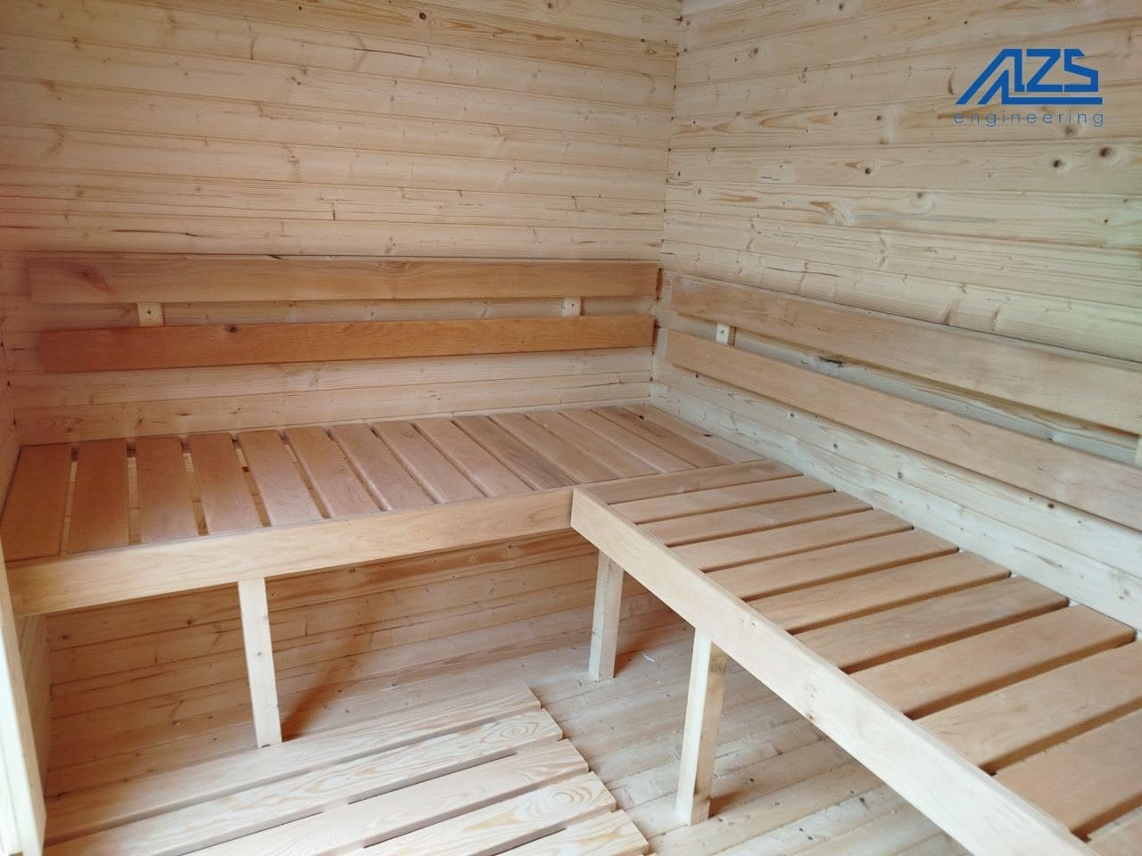 1QL Fasssauna Gartensaunas Garten Outdoor Sauna aus Fichtenholz – Verschiedene Größen (3–4 Personen) – mit Holzofen ETNA